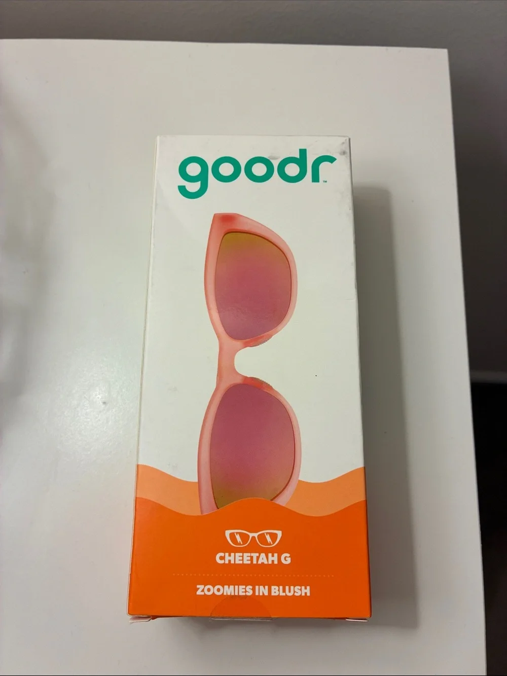 goodr Adult Plastic Cateye Zoomies in Blush Cheetah G Sunglass •Pink•
